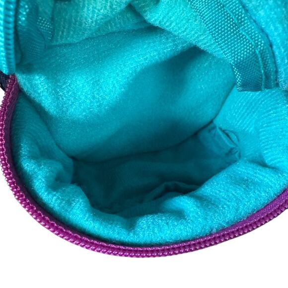 VTG Samsonite World Sport Mini Crossbody Bag 90s Teal Purple Nylon Travel Pouch - Picture 9 of 12